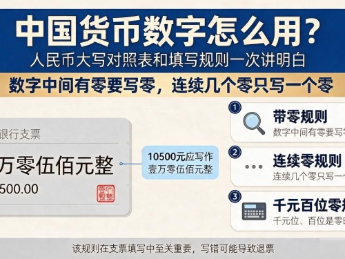 中国货币数字怎么用？人民币大写对照表和填写规则一次讲明白