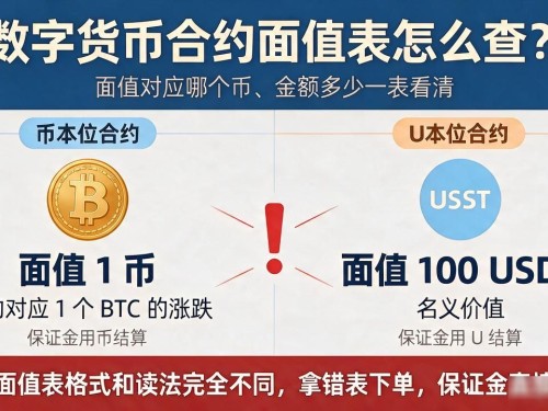 数字货币合约面值表怎么查？面值对应哪个币、金额多少一表看清