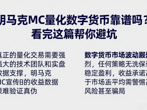 明马克MC量化数字货币靠谱吗？看完这篇帮你避坑