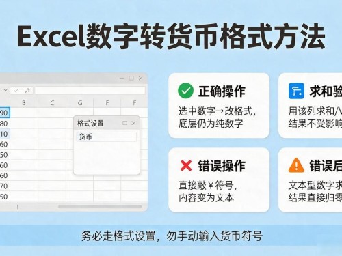 数字格式怎么改成货币？Excel里选中数字改下格式就行