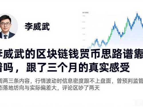 李威武的区块链数字货币思路靠谱吗，跟了三个月的真实感受