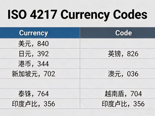 世界各国货币数字代码怎么查？ISO 4217对照表一张搞定