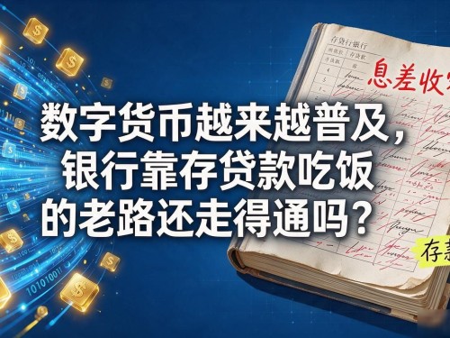 数字货币越来越普及，银行靠存贷款吃饭的老路还走得通吗