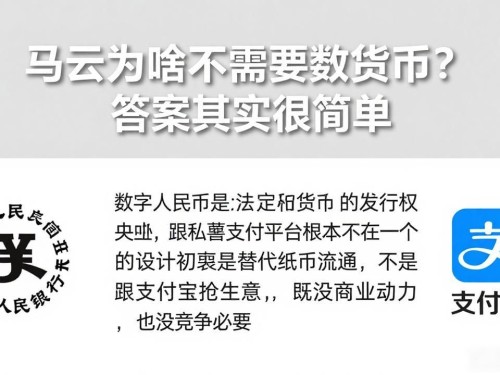 马云为啥不需要数字货币？答案其实很简单