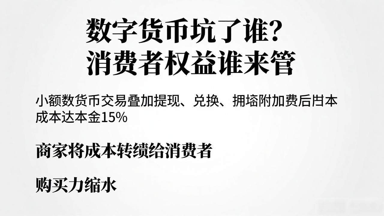 普通消费者维权困境_数字货币投资风险_数字货币打压消费者