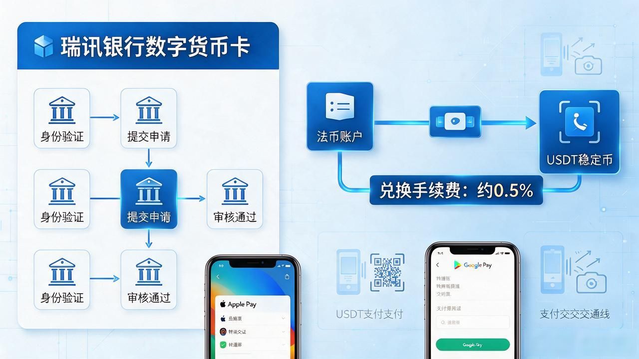 USDT稳定币消费取现指南_瑞讯银行数字货币卡申请流程_瑞讯银行数字货币卡