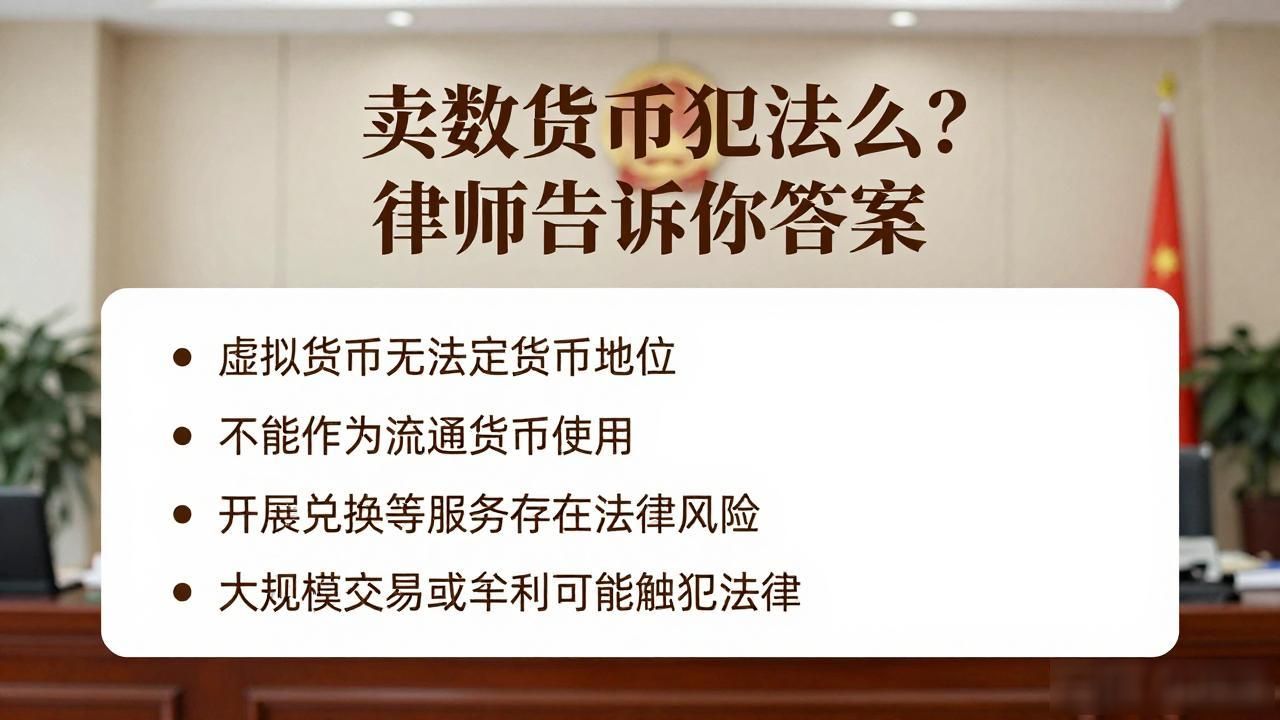 中国虚拟货币监管政策_卖数字货币犯法么_虚拟货币法律风险