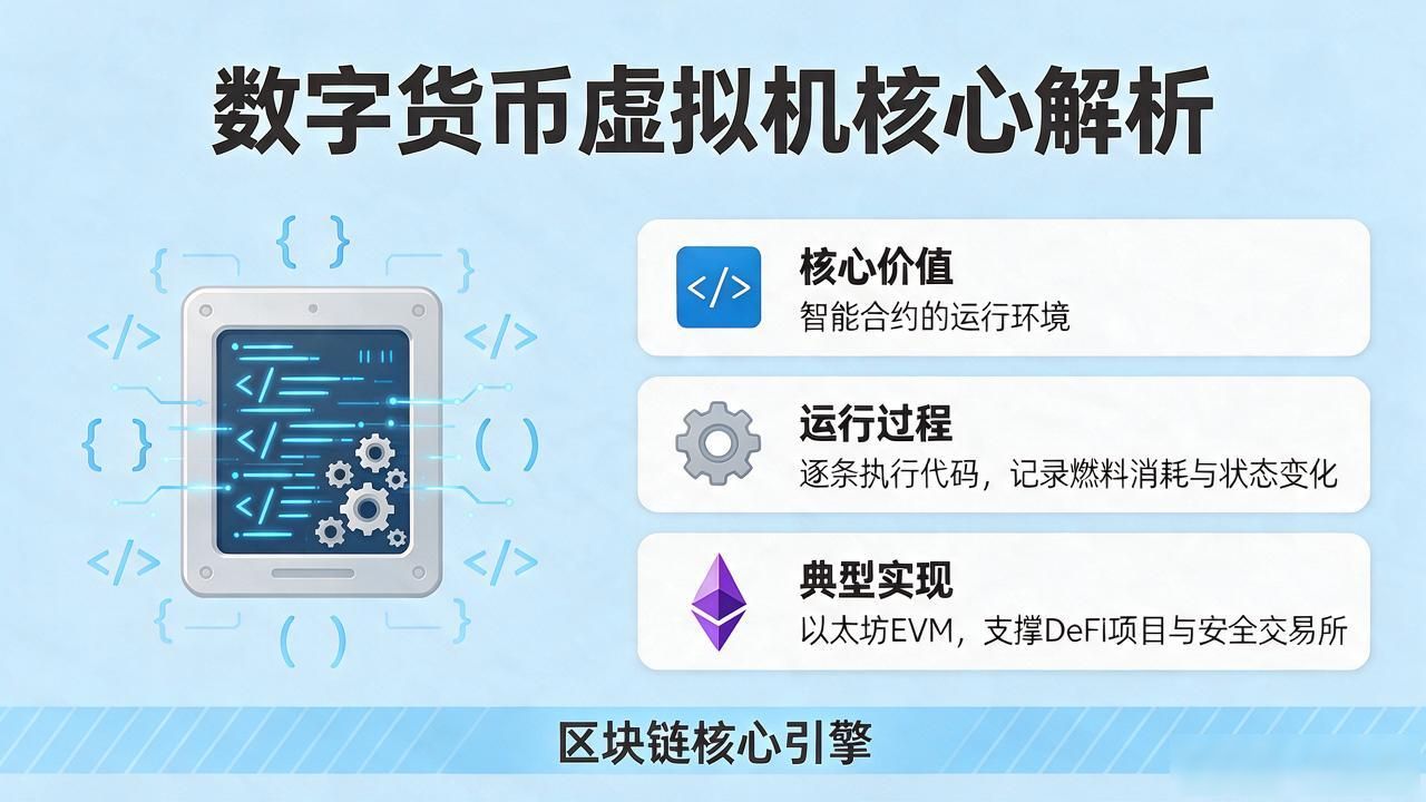 数字货币虚拟机运作机制_区块链智能合约执行环境_数字货币虚拟机