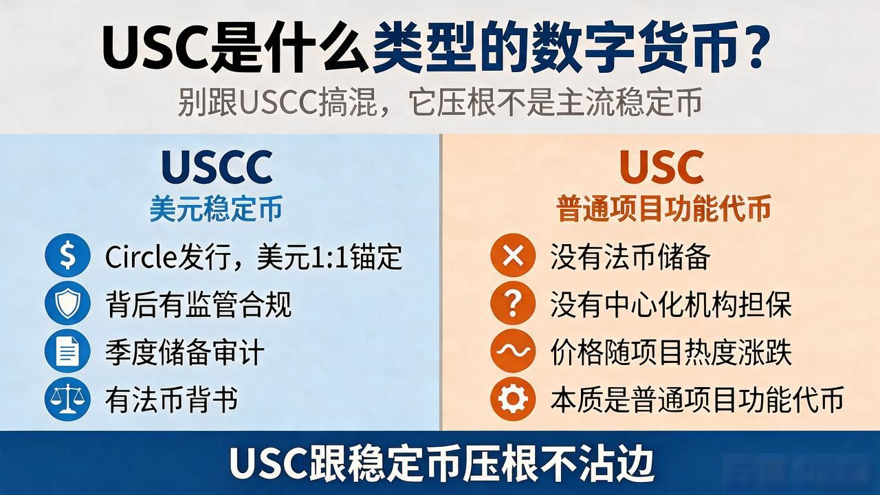 USC代币是稳定币吗_如何区分USC与USDC_usc是什么类型的数字货币