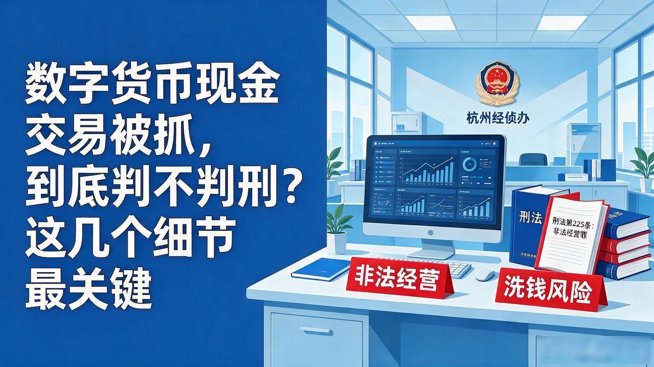 数字货币现金交易被抓_线下现金交割USDT被派出所问话_杭州经侦非法经营洗钱定性依据