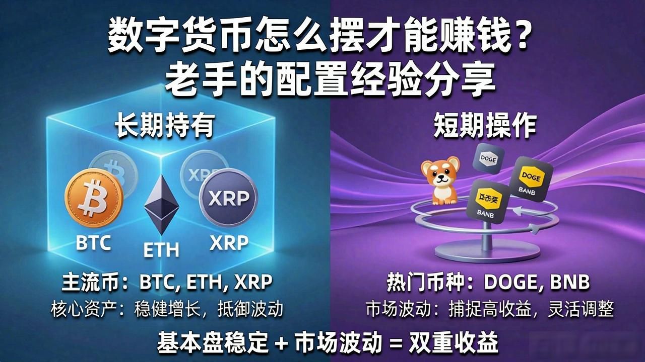 如何摆放数字货币赚钱_数字货币投资合理仓位配置方法_数字货币分散配置降低风险技巧