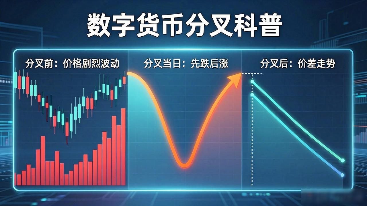 数字货币分叉走势图_区块链分叉案例分析_加密货币分叉走势图解读方法