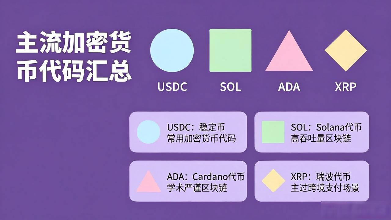 数字货币代码表 主流数字货币代码 比特币以太坊代码_数字货币代码表大全