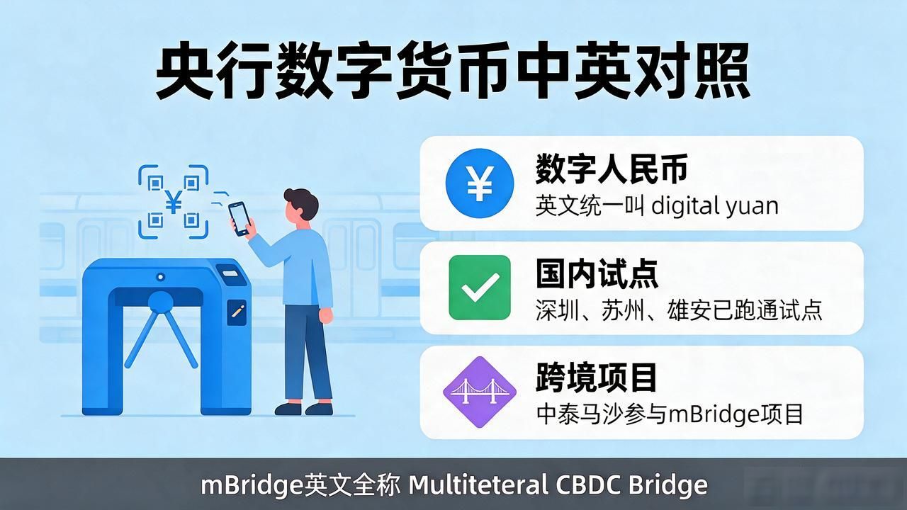 央行数字货币双语讲解_央行数字货币与比特币区别_数字人民币跨境支付mBridge项目