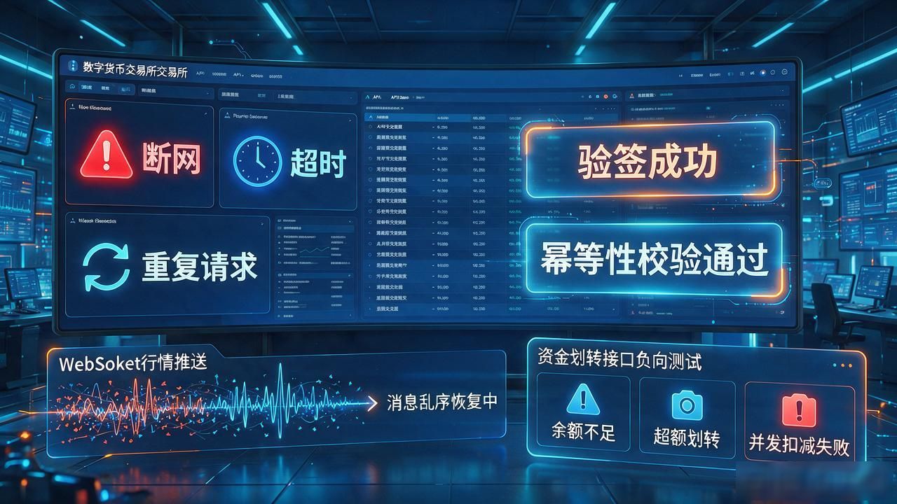 数字货币交易所 测试_全链路测试_交易所测试