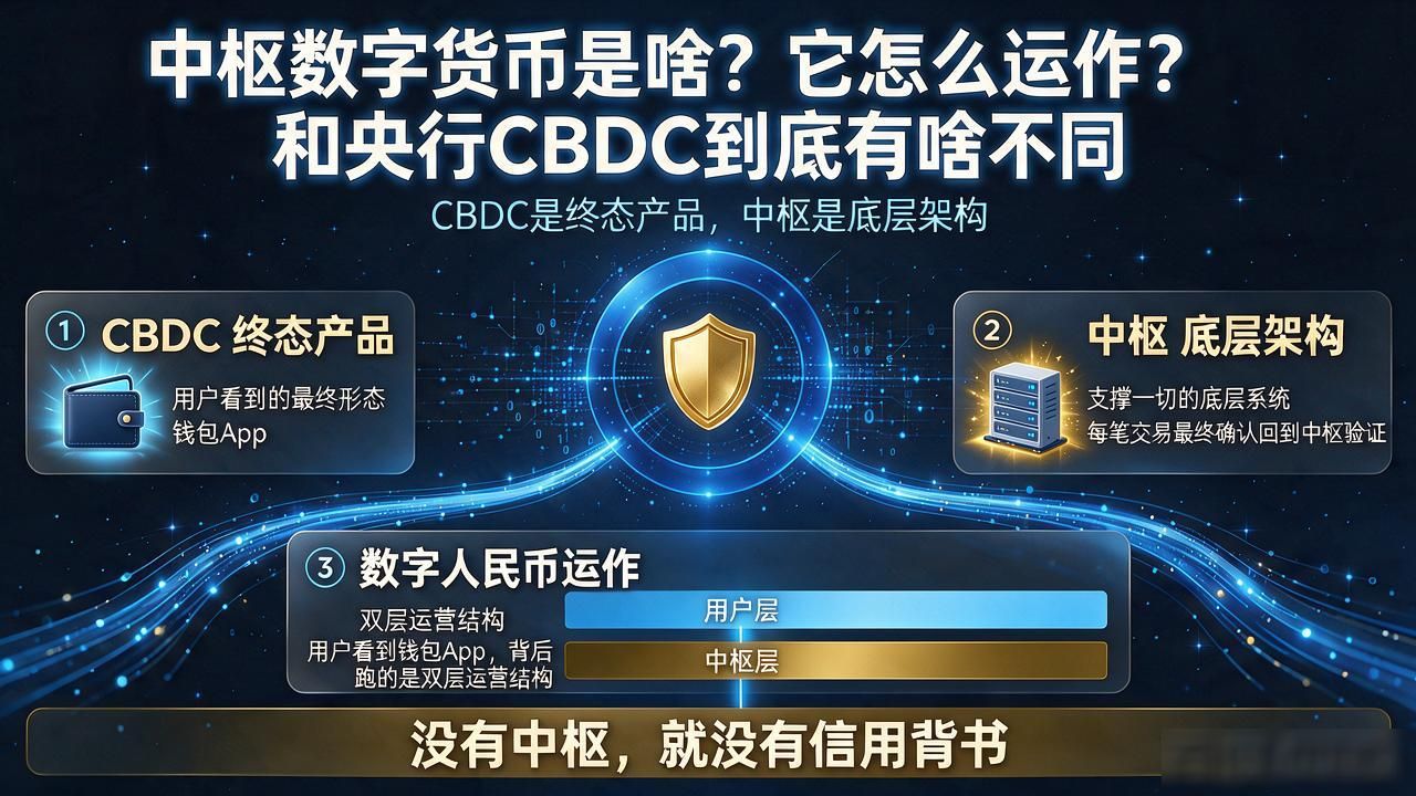 中枢数字货币_CBDC底层架构_中枢数字货币